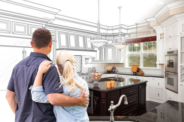 Custom kitchen cabinets installed in a Chisago City home